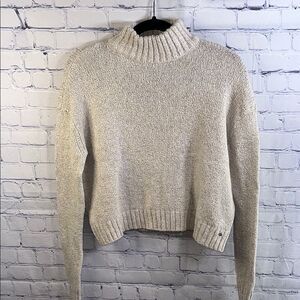 ✨ American Eagle Outfitters Oatmeal Mock Turtleneck Sweater - Size XS